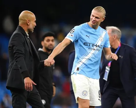 Erling Haaland Joins Elite UCL 50-Goal Group, Praised by Guardiola as Ronaldo and Messi's Fellow Monster
